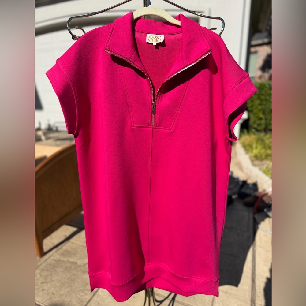 Women's Pink Zip-Up dress